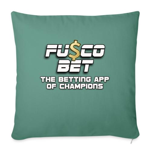 Official FuscoBet Logo - Throw Pillow Cover 17.5” x 17.5”