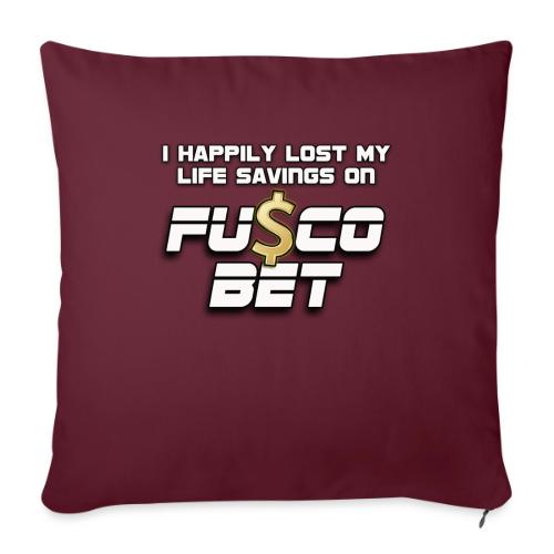 I LOST ON FUSCOBET - Throw Pillow Cover 17.5” x 17.5”