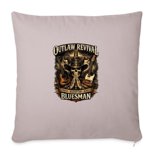 Christian Graphic T Shirt Faith in the Fire Outlaw - Throw Pillow Cover 17.5” x 17.5”