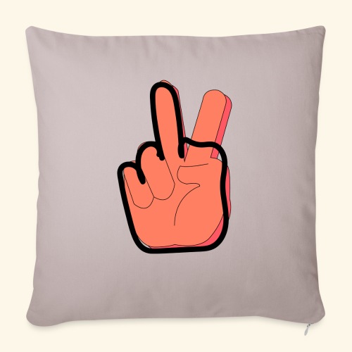 peace off - Throw Pillow Cover 17.5” x 17.5”