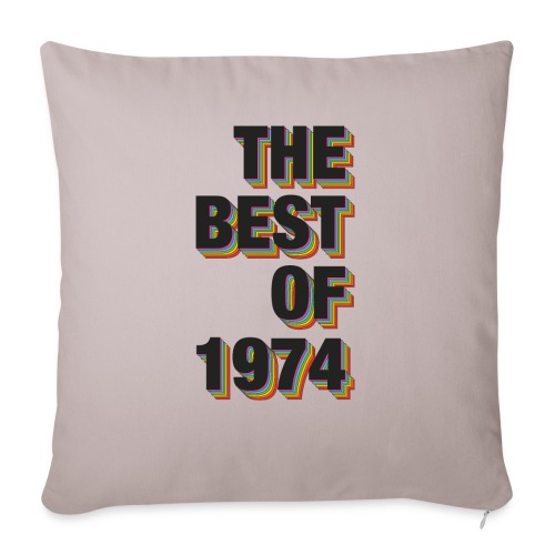 The Best Of 1974 - Throw Pillow Cover 17.5” x 17.5”