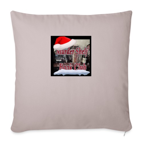 Murder Bookie Christmas! - Throw Pillow Cover 17.5” x 17.5”