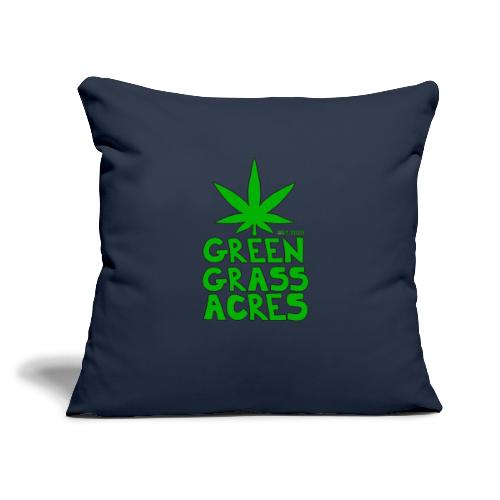 GreenGrassAcres Logo - Throw Pillow Cover 17.5” x 17.5”