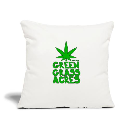GreenGrassAcres Logo - Throw Pillow Cover 17.5” x 17.5”