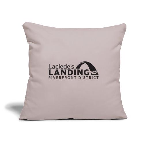 Laclede's Landing Logo - Throw Pillow Cover 17.5” x 17.5”