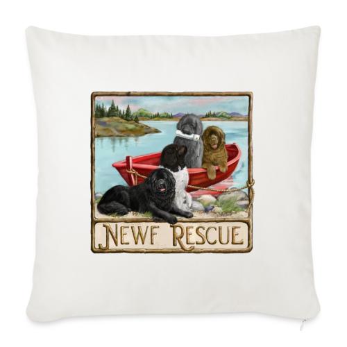 NCA Newfoundland Dog Rescue Gear - Throw Pillow Cover 17.5” x 17.5”