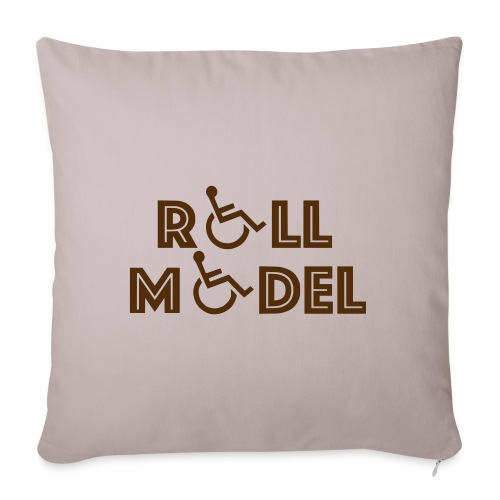 Every wheelchair users is a Roll Model - Throw Pillow Cover 17.5” x 17.5”