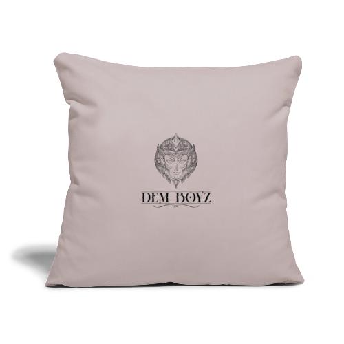 DemBoyz Full Logo (Black Edition) - Throw Pillow Cover 17.5” x 17.5”