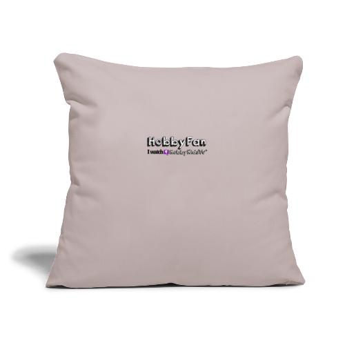 HobbyFanLogo png - Throw Pillow Cover 17.5” x 17.5”