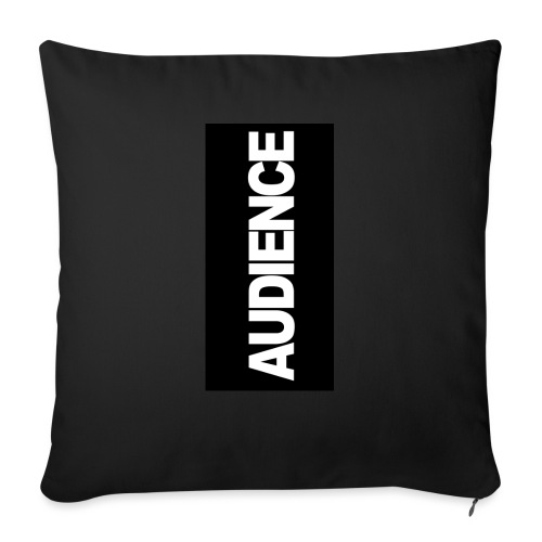 audenceblack5 - Throw Pillow Cover 17.5” x 17.5”