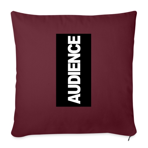 audenceblack5 - Throw Pillow Cover 17.5” x 17.5”