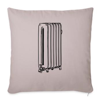 Radiator - Throw Pillow Cover 17.5” x 17.5” - light taupe - Front