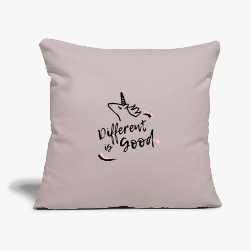 Different is Good - Throw Pillow Cover 17.5” x 17.5”