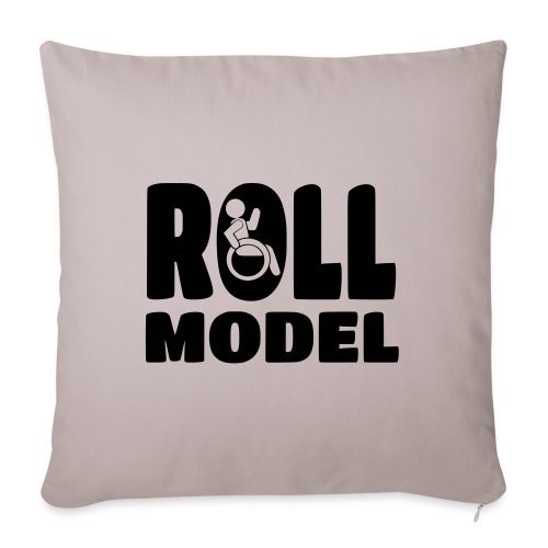 Wheelchair Roll model - Throw Pillow Cover 17.5” x 17.5”
