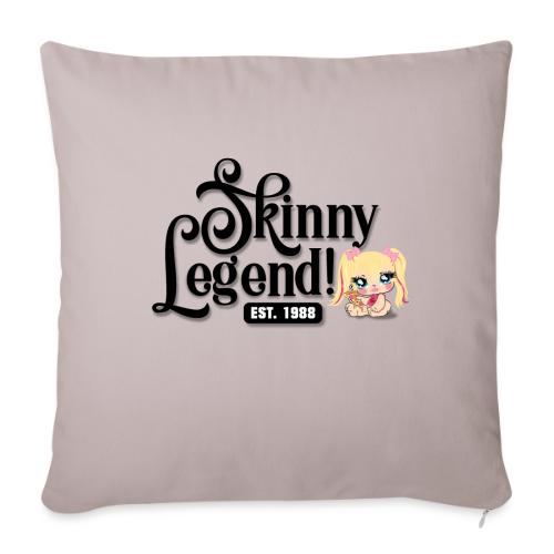 Skinny Legend_onwhite - Throw Pillow Cover 17.5” x 17.5”