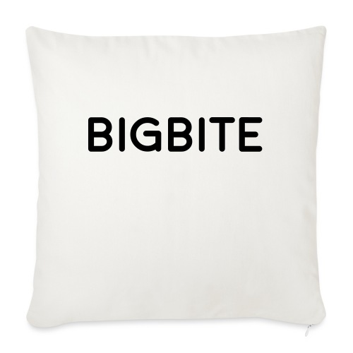 BIGBITE logo red (USE) - Throw Pillow Cover 17.5” x 17.5”