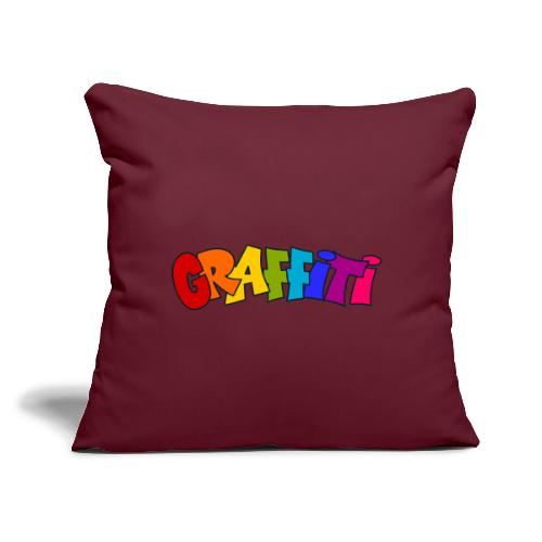 Graffiti - Throw Pillow Cover 17.5” x 17.5”