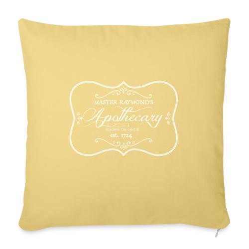 MASTER RAYMOND APOTHECARY WHITE png - Throw Pillow Cover 17.5” x 17.5”