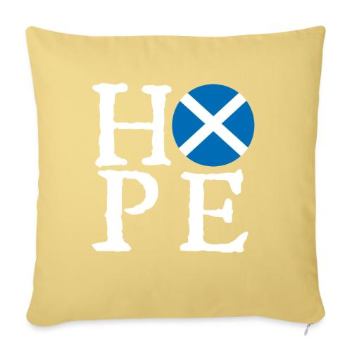 Light HOPE St A Cross - Throw Pillow Cover 17.5” x 17.5”