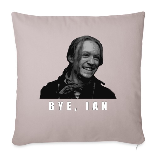 Bye Ian - Throw Pillow Cover 17.5” x 17.5”