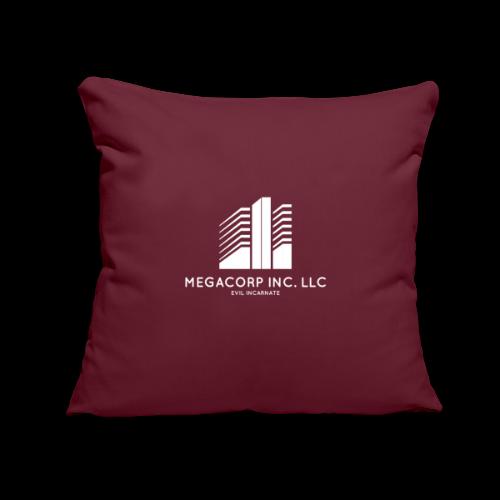 MEGACORP - GIANT EVUL CORPORATION - Throw Pillow Cover 17.5” x 17.5”