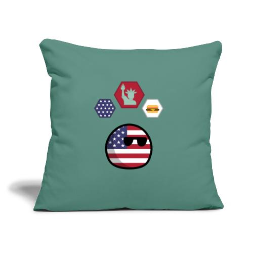Best of USA - Throw Pillow Cover 17.5” x 17.5”