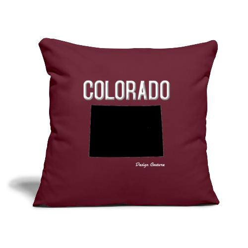 COLORADO WHITE - Throw Pillow Cover 17.5” x 17.5”