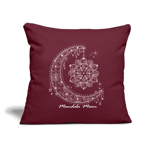 Mandala Moon - Throw Pillow Cover 17.5” x 17.5”