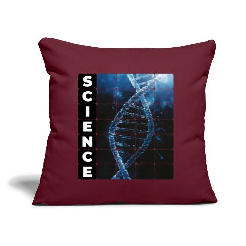 Frozen Code of Science - Throw Pillow Cover 17.5” x 17.5”