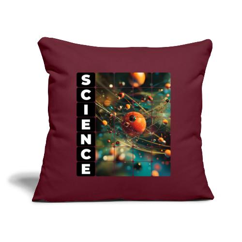 Atomic Science Vision - Throw Pillow Cover 17.5” x 17.5”