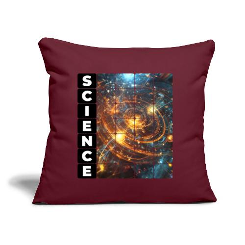 Golden Core of Science - Throw Pillow Cover 17.5” x 17.5”