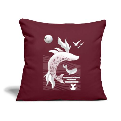 The Wonders Of The Sea - Throw Pillow Cover 17.5” x 17.5”