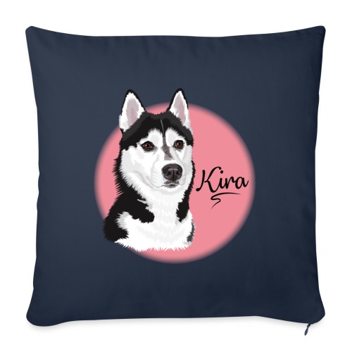 Kira the Husky from Gone to the Snow Dogs - Throw Pillow Cover 17.5” x 17.5”