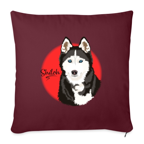 Shiloh the Husky from Gone to the Snow Dogs - Throw Pillow Cover 17.5” x 17.5”