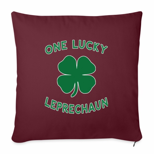 Lucky Leprechaun St Patrick Day Irish Shamrock. - Throw Pillow Cover 17.5” x 17.5”