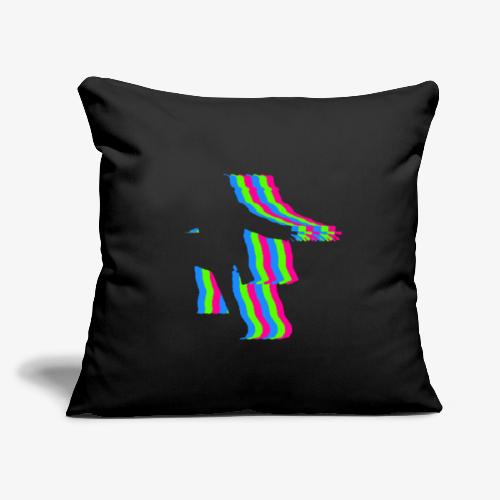 silhouette rainbow cut 1 - Throw Pillow Cover 17.5” x 17.5”