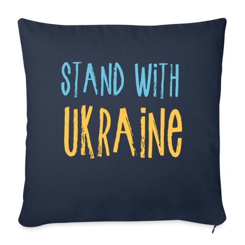 Stand With Ukraine - Throw Pillow Cover 17.5” x 17.5”