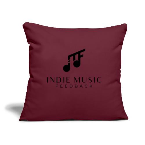IMF Official Logo in Black - Throw Pillow Cover 17.5” x 17.5”
