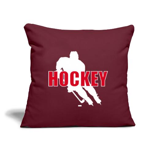 Power Play Hockey - Throw Pillow Cover 17.5” x 17.5”