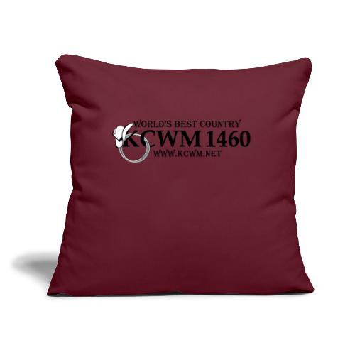 KCWM Logo - Throw Pillow Cover 17.5” x 17.5”