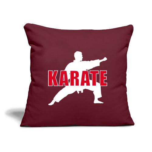 Karate Focus - Throw Pillow Cover 17.5” x 17.5”