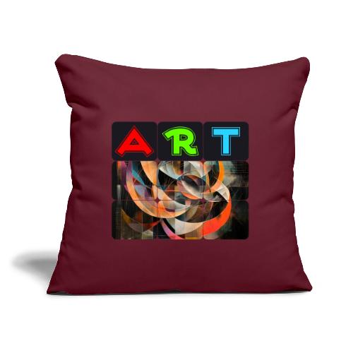 Fragments of Art - Throw Pillow Cover 17.5” x 17.5”