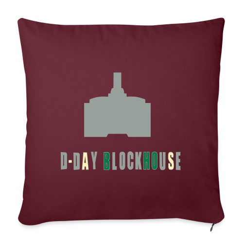 D-Day Blockhouse - Throw Pillow Cover 17.5” x 17.5”