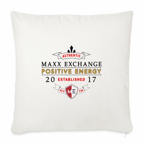 Maxx Exchange Positive Energy Smile Spiritual Yoga - Throw Pillow Cover 17.5” x 17.5”