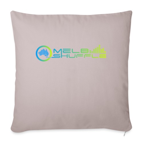Melbshuffle Gradient Logo - Throw Pillow Cover 17.5” x 17.5”