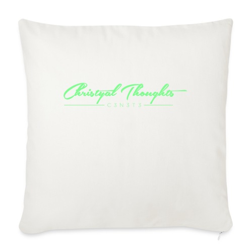 Christyal Thoughts C3N3T31 Lime png - Throw Pillow Cover 17.5” x 17.5”