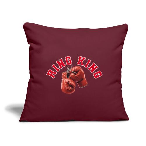 Boxing: Ring King Glory - Throw Pillow Cover 17.5” x 17.5”