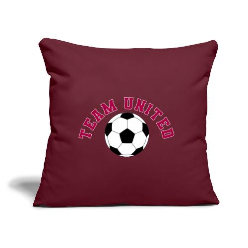 Team United Soccer Ball Sports Design - Throw Pillow Cover 17.5” x 17.5”
