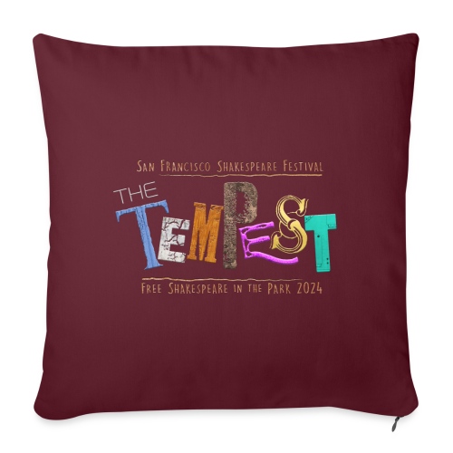 The Tempest - Free Shakespeare in the Park 2024 - Throw Pillow Cover 17.5” x 17.5”