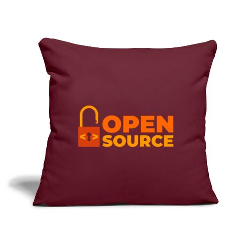 Open Source: Code is Freedom - Throw Pillow Cover 17.5” x 17.5”